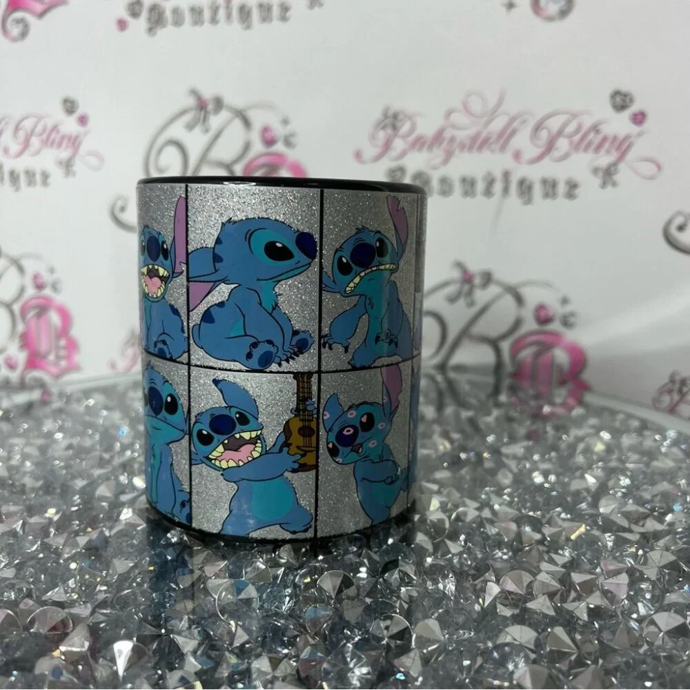 Disney mug cup drinkware drink Stitch Character Mug with Glitter Accents